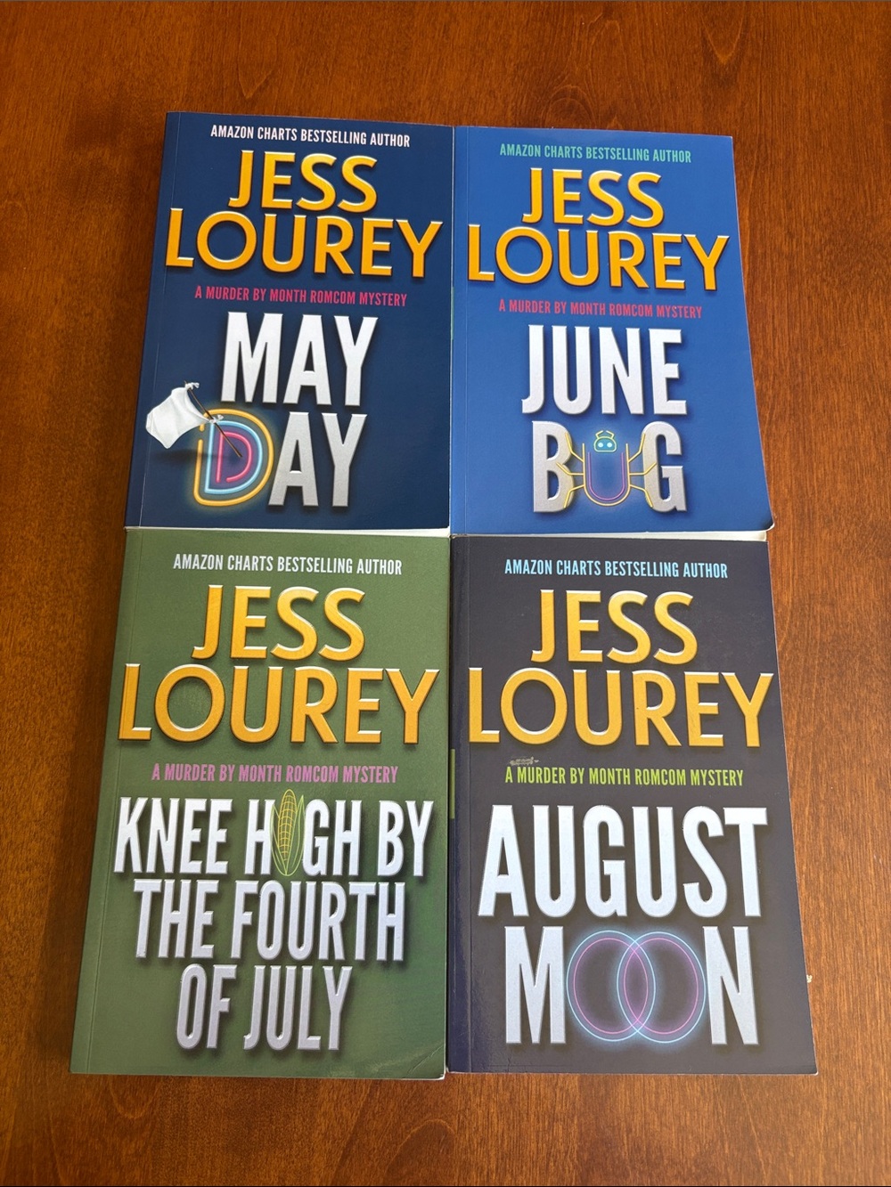 Set of 1st 4 Books in A Murder Romcom Mystery by Jess Lourey